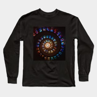 Stained Glass Spiral Long Sleeve T-Shirt